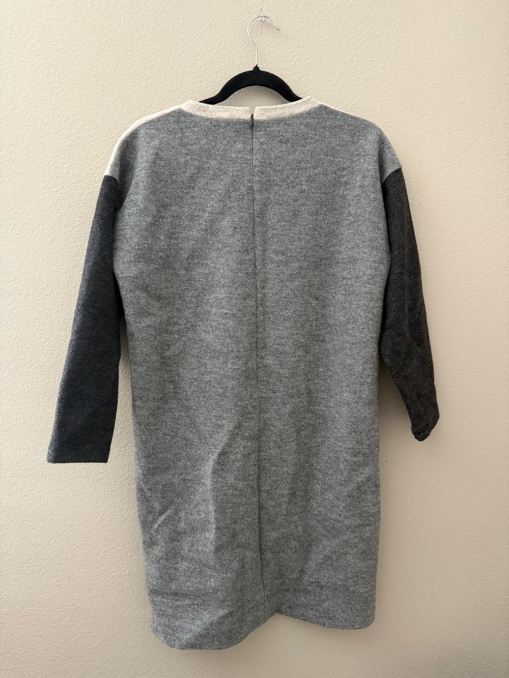 MADEWELL Geotilt Color Block Wool Blend Shift Dress Size Medium - Picture 4 of 7